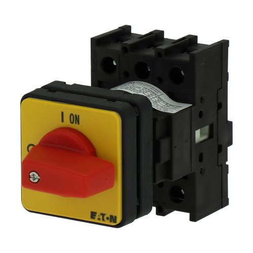 Eaton AAN-UIT-schakelaar, 3-polig, 40 A, NOOD-UIT-functie, eengats frontinbo - Eaton y7 199905 l - 20064247