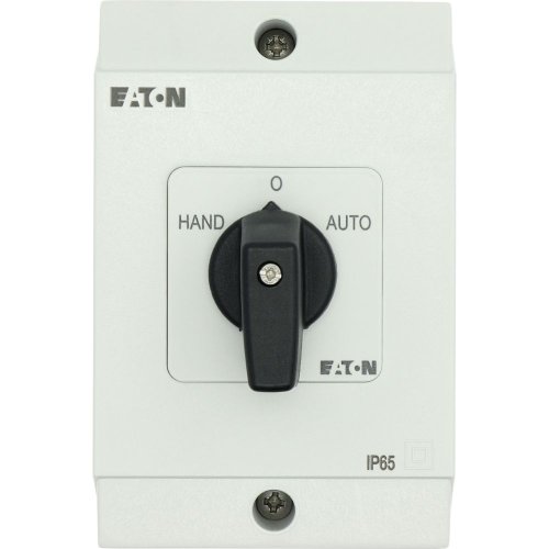 Eaton Omschakelaar, Contacten: 6, 20 A, Frontplaat: HAND-0-AUTO, 45 &deg;, vast, - Eaton y7 207115 c - 20064469