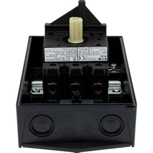 Eaton Hoofdschakelaar, +kast, 3p, 63A, greep rood geel, afsluitbaar - Eaton y7 207335 do1 do - 20064660