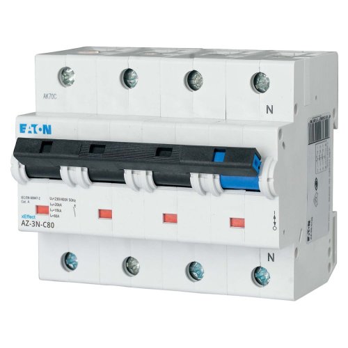 Eaton Installatie-automaat (MCB) AZ, C-kar., 80A , 3P+N, 20 kA - Eaton y7 211803 l - 20064863