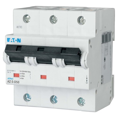 Eaton Installatie-automaat (MCB) AZ, D-kar., 50A , 3P, 25 kA - Eaton y7 211816 l - 20064875