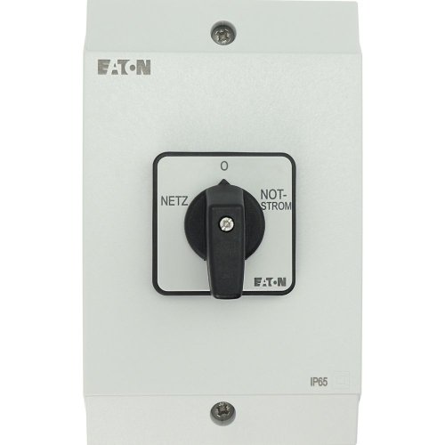 Eaton Omschakelaar, Contacten: 8, 32 A, Frontplaat: Netz-0-Notstrom, 45 &deg;, v - Eaton y7 215224 c - 20064912