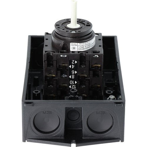 Eaton Omschakelaar, Contacten: 8, 32 A, Frontplaat: Netz-0-Notstrom, 45 &deg;, v - Eaton y7 215224 do1 do - 20064912
