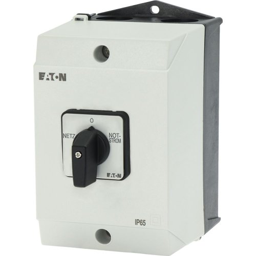Eaton Omschakelaar, Contacten: 8, 32 A, Frontplaat: Netz-0-Notstrom, 45 &deg;, v - Eaton y7 215224 l - 20064912