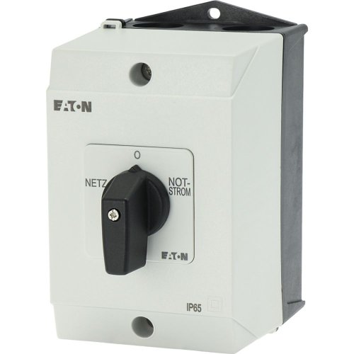 Eaton Omschakelaar, Contacten: 8, 20 A, Frontplaat: Netz-0-Notstrom, 45 &deg;, v - Eaton y7 218985 l - 20065707