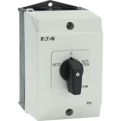 Eaton Omschakelaar, Contacten: 8, 20 A, Frontplaat: Netz-0-Notstrom, 45 &deg;, v - Eaton y7 218985 r - 20065707