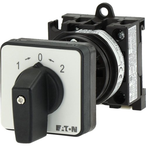 Eaton Omschakelaar, contacten: 2, 20 A, frontplaat: 2>0<1, 45 &deg;, terugverend - Eaton y7 50720 l - 20057471
