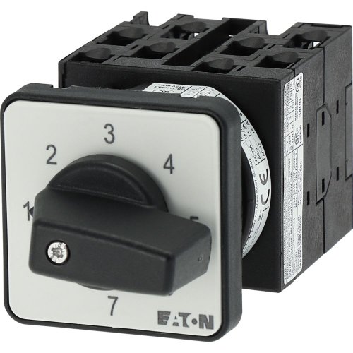 Eaton Stappenschakelaar, Contacten: 7, 20 A, Frontplaat: 1-7, 45 &deg;, vast, in - Eaton y7 55464 l - 20057629