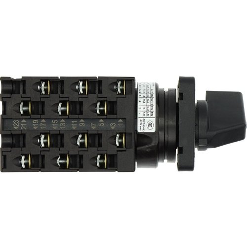 Eaton Omschakelaar, Contacten: 12, 20 A, Frontplaat: 1-2, 90 &deg;, vast, inbouw - Eaton y7 62577 bt - 20057721