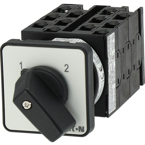 Eaton Omschakelaar, Contacten: 12, 20 A, Frontplaat: 1-2, 90 &deg;, vast, inbouw - Eaton y7 62577 l - 20057721
