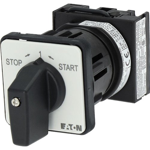 Eaton AAN-UIT-schakelaar, contacten: 2, 20 A, frontplaat: STOP>I<START, 45 &deg; - Eaton y7 9247 l - 20056210