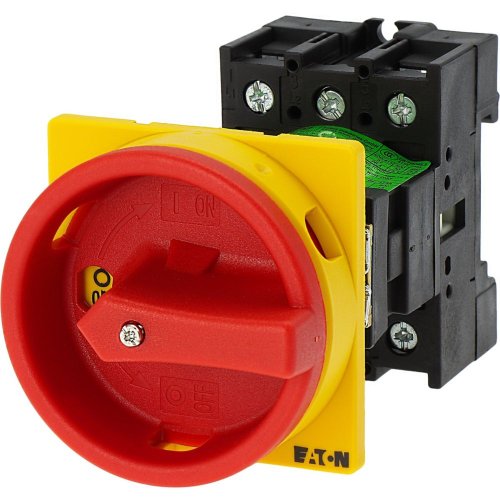 Eaton Hoofdschakelaar, 3-polig, 32 A, NOOD-UIT-functie, Afsluitbaar in 0-sta - Eaton y7 95676 l - 20058340