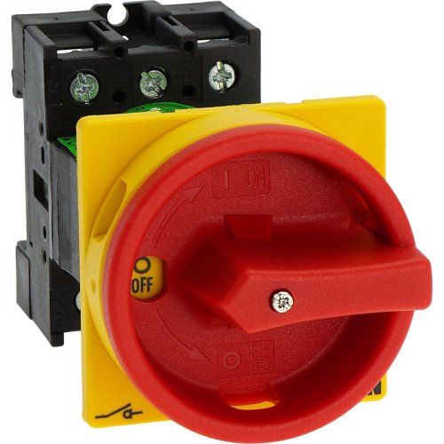 Eaton Hoofdschakelaar, 3-polig, 32 A, NOOD-UIT-functie, Afsluitbaar in 0-sta - Eaton y7 95676 r - 20058340