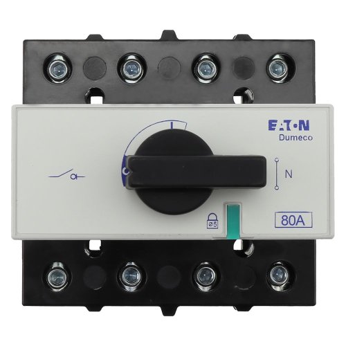 Eaton Lastscheider DUMECO 80A 3P+SN doorgaande nul, draaigreep zwart - Eaton y8 199969 c - 20064305