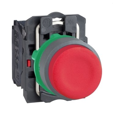 Schneider Electric red projecting pushbutton 1NC screw clamp cp grey - Eb05a8a9062d7ea81a79fdf1875df3a8 - 20083944