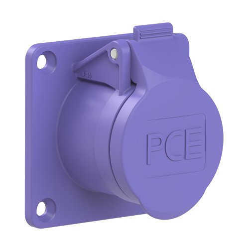 PCE CEE inbouw wcd recht 16A 2p 24V paars IP44 flens 70x70mm steek 56x56mm - Eb1cb35cd84eab1454165660b2c84817 - 20158277