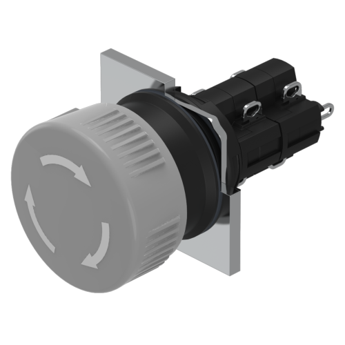 EAO Stop Switch with twist release grey 2NC+2NO S - Ece547124be55e6c50ecd237a23c56ad - 20042926