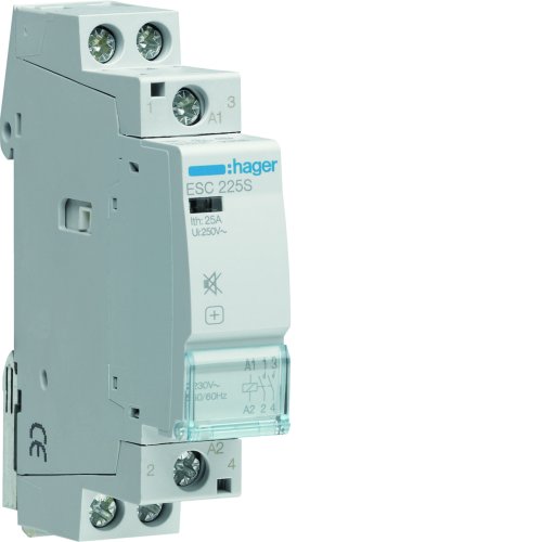 HAGER magneetschakelaar 2m 25a 230v ESC225S - Esc225s - 11002578