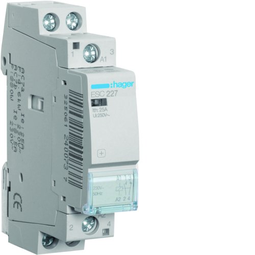 HAGER magneetschakelaar 25a 1m 1v 230v ESC227 - Esc227 - 8411578