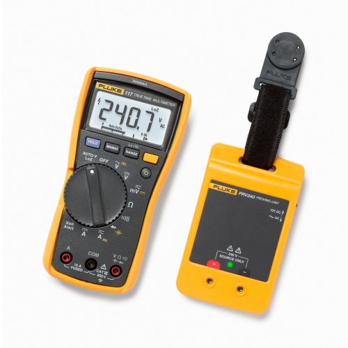 Fluke Multimeter met PRV240-Test unit kit - F 117 prv240 kit 01a c - 20011807