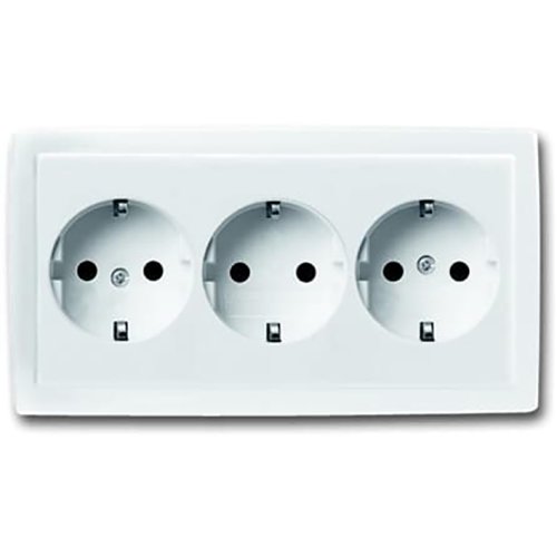 ABB Busch-Jaeger wcd ra 3-voudig f-studiowit - F 20 03eujp 84 503 - 20090192