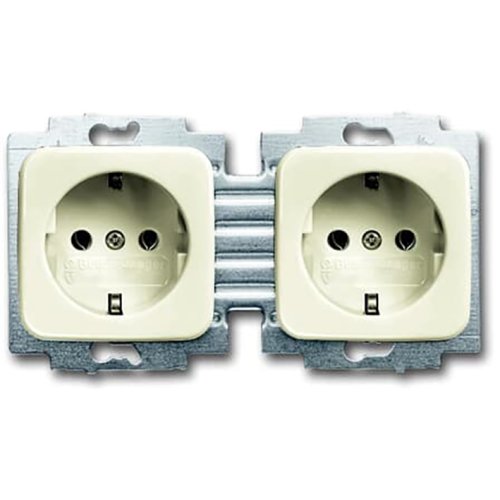 ABB Busch-Jaeger wcd ra dubbel hor cpl SI creme - F 20 2euc 212 503 - 20090112