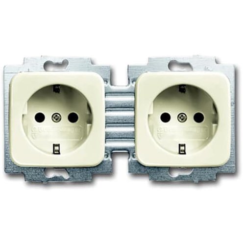 ABB Busch-Jaeger wcd ra dubbel hor cpl kv SI creme - F 20 2eucks 212 503 - 20090110