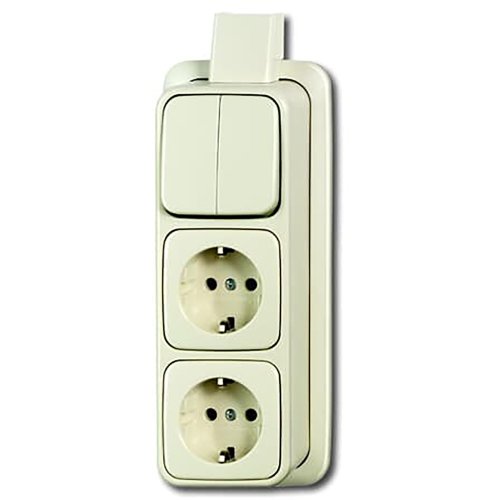 ABB Busch-Jaeger combinatie ra 3v serie +plaat opb AP - F 2601 5 2300 2eapj - 20088238