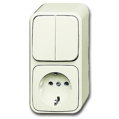 ABB Busch-Jaeger combinatie ra serie opb AP creme - F 2601 5 2300eap 500 - 20088219