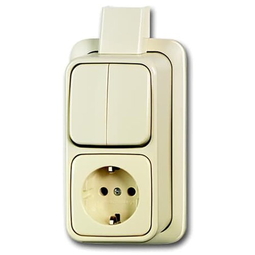 B&J combi serie opb ra + plaat creme 2601/5/2300 eapj - F 2601 5 2300eapj - 3131735