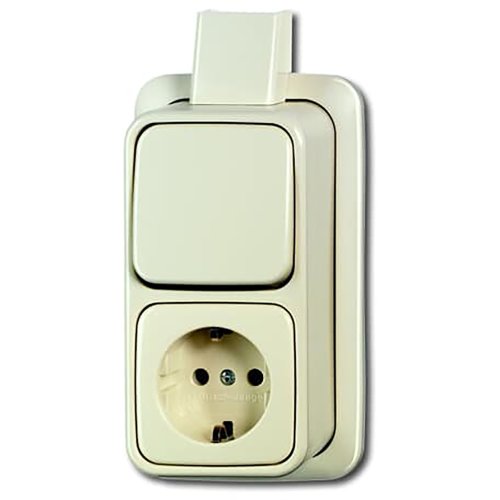 B&J combi wissel ra opb + plaat creme 2601/6/2300 eapj - F 2601 6 2300eapj - 3131893