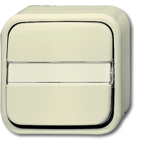 ABB Busch-Jaeger tekstschak wissel nulklem opb AP creme - F 2601 6nap - 20088124
