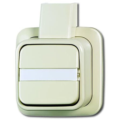 ABB Busch-Jaeger tekstschak wis + plaat opb AP creme - F 2601 6napj - 20088032