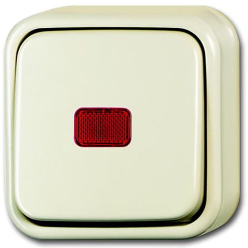 B&J wissel schak + lamp creme 2601/6skapj - F 2601 6skap 11 503 - 3034803
