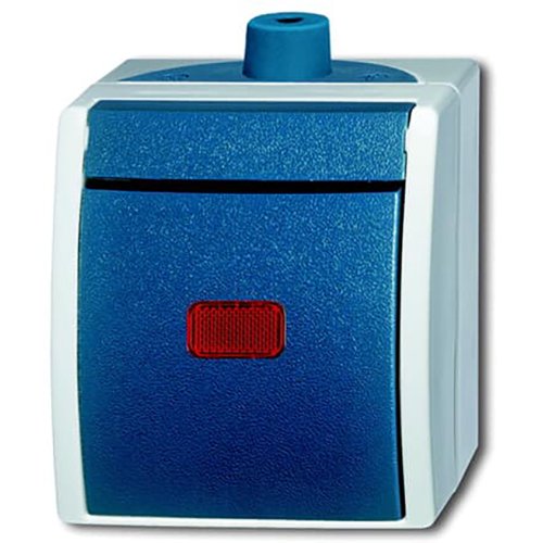 B&J wisselschak+lamp ip44 ocean 2601/6 skw-53-503 - F 2601 6skw 53 503 - 3131899