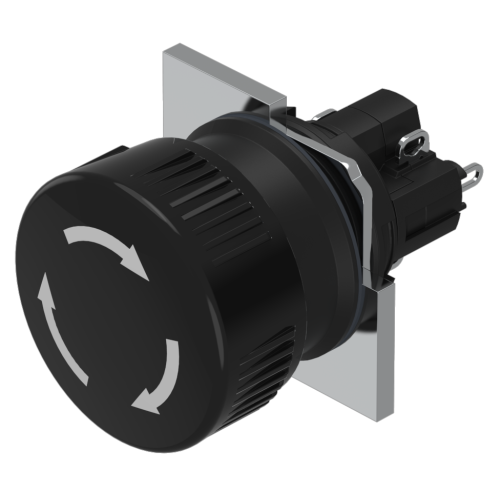 EAO Stop Switch with twist release black 1NC+1NO S - F6b1ebaf1bf9d5be6b9034daab07384e - 20042909