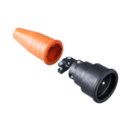 Keraf Volrubber koppelcontactstop 16A 250V~ penaarde greep oranje - F83743b8794e2b9aeeaee036d29b81ed - 20157476