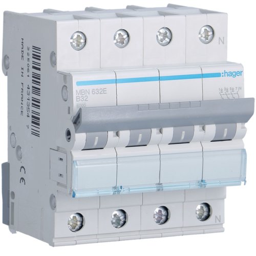 HAGER automaat 3p+n b32 MBN632E - F9c65b39f864443c944030af16a01aba - 11008137