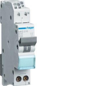 HAGER automaat 1p+n b16 MKS516 - F9eda179b28daac287573bde7ab7148a - 8411543