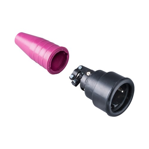 Keraf Volrubber koppelcontactstop 16A 250V~ randaarde greep paars - Fa71aeba347e5558c74c0299749a6dd6 - 20157468