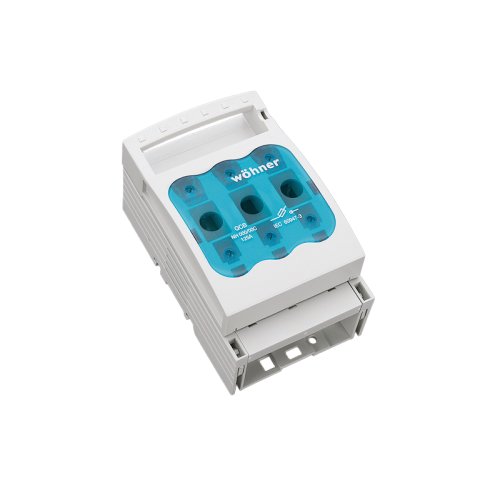 WOHNER zekeringlastscheider 125a nh000 met raamklem 33217 - Fot art sta 33217 in - 11005410
