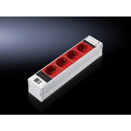 Rittal PSM Insteekmod 4xSchuko rood zZekering - Fri100627695 - 20135754
