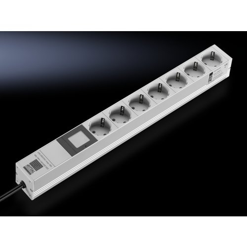 Rittal DK pdu 7x Shuko + lokale amp&eacute;remeting - Fri161320395 - 20135562