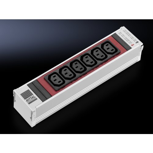Rittal PSM Insteekmod 6xC13 rood zZekering - Fri161320995 - 20135747