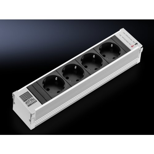 Rittal PSM Insteekmod 4xSchuko zZekering - Fri161321195 - 20135749
