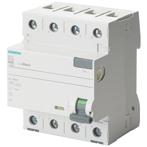 SIEMENS aardlekschakelaar 63a 0,5a 5SV37466 - G i202 xx 22852p - 9877933