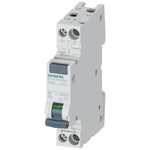 SIEMENS aardlekautomaat b6a 1p+n 30ma 6ka - G i202 xx 93768p - 9877884