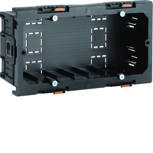 TEHALIT inbouwdoos 2v 64x142x47mm zwart G2860 - G2860 - 11004090
