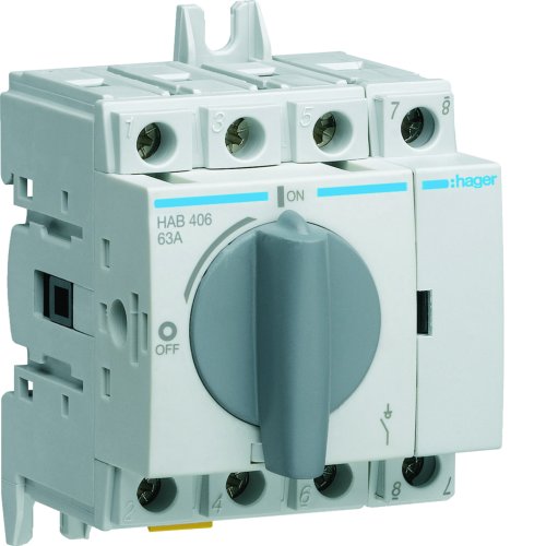 HAGER lastscheider 4p 63A HAB406 - Hab406 - 11000136