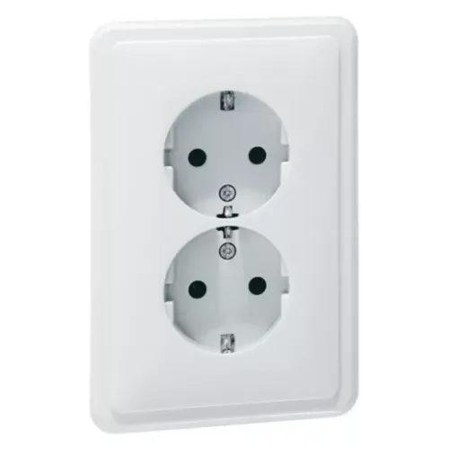 PEHA wcd 2v ra inbouw creme 80.6412W - Hbt electrical 00479621tif flush mountedserial primaryimage - 3027677